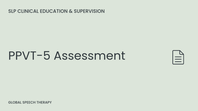 PPVT-5 Assessment cover graphic with open book icon