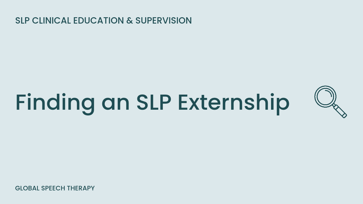 Search icon representing finding an SLP graduate externship placement