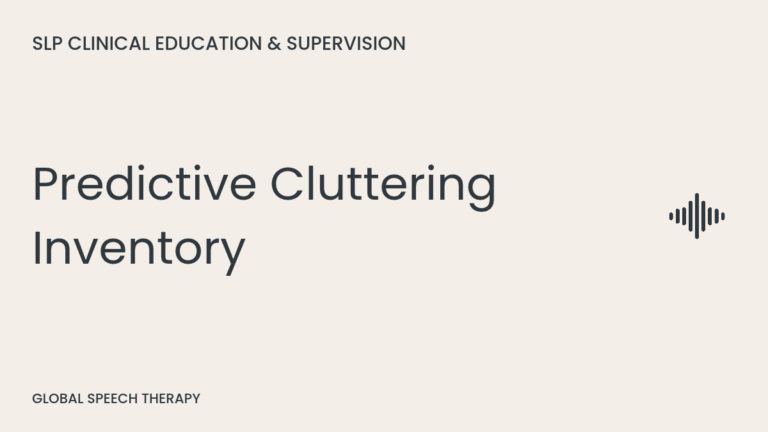 Predictive Cluttering Inventory (PCI) cover graphic with speech waveform icon