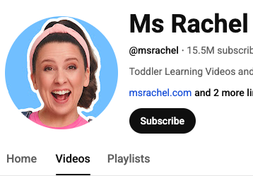 Ms Rachel: An SLP Perspective