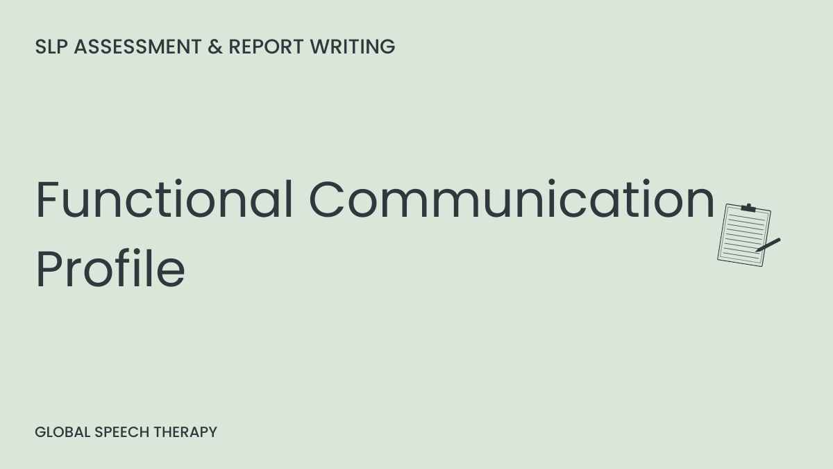FCP-R functional communication assessment cover graphic